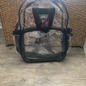 Large clear back pack.